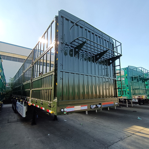 Customized 3 Axle Horse Livestock <b>Trailer</b> Steel Fence Semi <b>Trailer</b> 4 Ton Animal Transport <b>Trailer</b> - Product Image 6