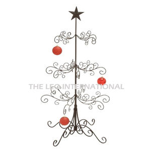 Présentoir de Noël plaqué or en forme d'arbre en métal en acier inoxydable présentoir de Noël de la plus haute qualité de vente chaude - Product Image 6