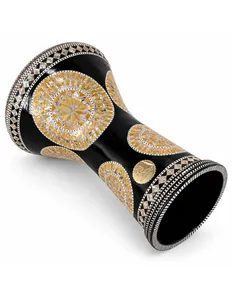 กลองดาร์บูก้า Gawharet El Fan Standard Mosaic ขนาด 22 ซม. ทำจากอะลูมิเนียมและเปลือกหอยมุกฝังลาย งานแฮนด์เมดแบบอียิปต์ - Product Image 3