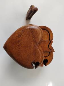 Boîte de rangement pour bijoux en bois naturel avec couvercle, boîte à souvenirs en bois faite à la main pour bagues et boucles d'oreilles, pour cadeau et décoration - Product Image 3