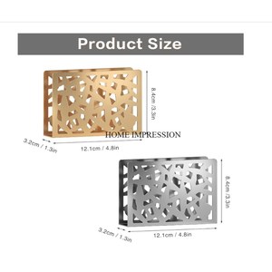 ที่ใส่ทิชชู่สแตนเลสหรูหราแฟชั่นหรูหราที่ใส่ทิชชู่และผ้าเช็ดปากสำหรับตกแต่งโรงแรมและร้านอาหาร - Product Image 5