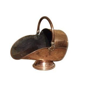 Seau à charbon en métal galvanisé de style antique moderne Décor élégant et pratique avec structure robuste - Product Image 1