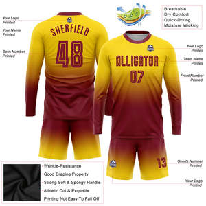 Fabricante de uniformes de fútbol profesional, kits de fútbol de ajuste personalizado para clubes escolares y sesiones de entrenamiento deportivo de equipos competitivos - Product Image 2
