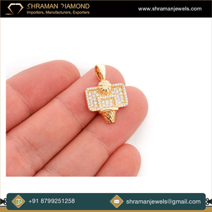 Cerceau de baseball glacé de haute qualité 1 TCW du fabricant indien or massif 14K VS diamant naturel Premium cadeau fait main pour hommes et femmes - Product Image 2