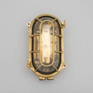 Hải lý hình bầu dục biển vách ngăn Brass tường ánh sáng kim loại Viking Brass tàu ánh sáng với thủy tinh - Product Image 1