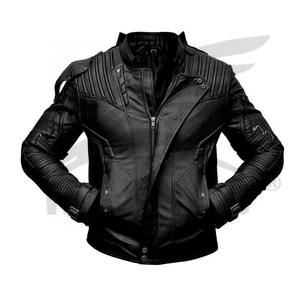 Veste en cuir durable pour homme pour motard Matériau de qualité supérieure en cuir d'agneau véritable vieilli-Prix de gros - Product Image 1