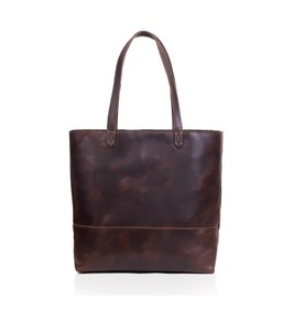 Sac fourre-tout en cuir de buffle de grande capacité pour femmes en cuir véritable ouvert sac à bandoulière de marque pour femmes - Product Image 3