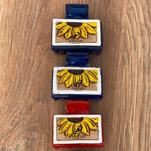 มาใหม่สไตล์ตะวันตกทําด้วยมือเครื่องมือแกะสลักหนังมินิคลิปผมหนังมินิกรงเล็บคลิปอุปกรณ์เสริมผมสําหรับสตรี - Product Image 2