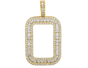 Diamant de Moissanite VVS de taille ronde personnalisé S925 pendentif de mémoire de photo en argent bijoux fins pour hommes femmes - Product Image 1