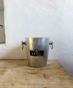 Cubo de champán francés Vintage, cubo de hielo de vino de metal louis, vino vintage - Product Image 6