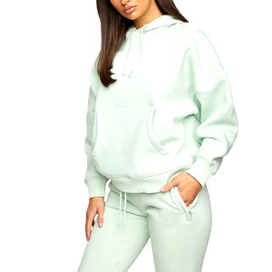 Drop Shoulder Hoodie para mujer y sudadera casual,streetwear,Drop Shoulder, figuras, transpirable, ecológico, sudaderas con capucha, de punto - Product Image 1