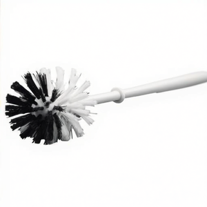 Toilet <b>Brush</b> Plastic White/Black-Neutral Cleaning <b>Brush</b> - Product Image 3