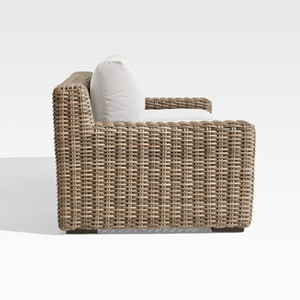 Outdoor Furniture Three Seater <b>Sofa</b> with Best Quality Teak Wood Material Wicker <b>Rattan</b> and Cushion - Kalia - Product Image 3