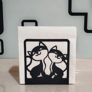 Servilletero de Metal Chapado en Oro con Diseño Floral BRUSHSTROKE BLISS para Mesa de Comedor, Cocina, Cafetería, Clásico, Elegante y Duradero - Product Image 5