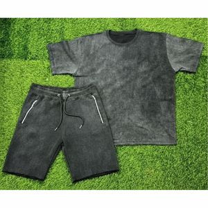 Ensemble T-shirt et short d'été |   Vêtement deux pièces doux et confortable |   Service de logo personnalisé |   Fournisseur d'usine en gros - Product Image 1