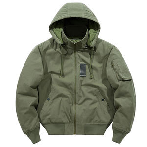 แจ็กเก็ตกันฝนแบบปรับแต่งได้เสื้อกันลมสีขาวมีซิปด้านหน้า - Product Image 4