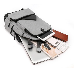 15.5 Inch Large Capacity Minimalism OEM Custom Logo Business USB Charger <b>Men</b> Outdoor Sport Travel <b>Men</b> Bag <b>Backpack</b> - Product Image 5