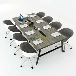 ACONCEPT HBAC013 Assembly Meeting <b>Table</b> 240x120 Solid Wood Modern Contemporary Design for <b>Office</b> Hotel & Conference Room - Product Image 1