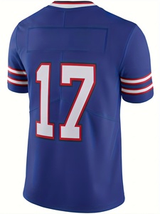 OEM Maillot de sport en maille de football américain unisexe T-Shirt à manches courtes surdimensionné Uniforme Style Hip Hop Vêtements de ville grande taille à l'avant - Product Image 3