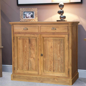 Buffet 2 portes en teck recyclé, meubles en teck indonésien, production en bois massif - Product Image 1