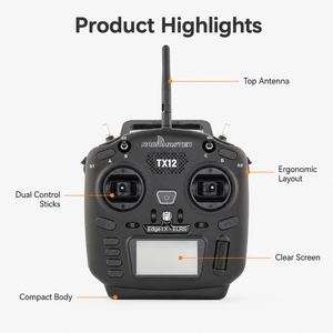 Télécommande RadioMaster TX12 MKII ELRS CC2500 FPV pour drone RC, quadricoptère, aile fixe - Product Image 3