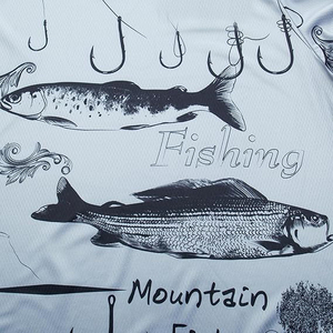 Venta al por mayor pesca Jersey personalizar pesca torneo Jersey/sublimación secado rápido pesca desgaste camisas - Product Image 5