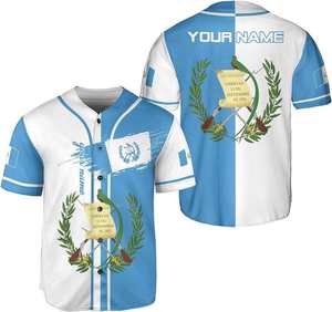 Hot Selling Custom Design Embroidery Letter Pattern Breathable High Quality <b>Shirts</b> v Neck Men Pullover Baseball Jersey - Product Image 5