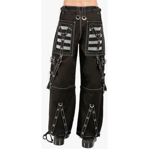 <b>Men's</b> White Mesh Black Cotton Gothic Pant Metal Chain Straps <b>Skirt</b> Trousers 2026 - Product Image 3