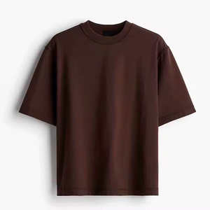 T-shirt noir vintage épais 100% coton, délavé à l'acide, épaule tombante, bambou léger, haut de gamme, unisexe, longue longueur, grande taille - Product Image 6