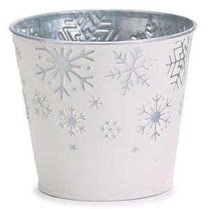 Rustique Noël Galvanisé Jardinières Seaux De Noël Décoratif De Noël En Métal Pot De Fleur Ferme Fleur Décor Décoration De La Maison - Product Image 1