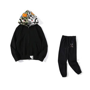 Nuevo estilo de cremallera de manga completa Sudadera con capucha de cremallera de cara completa Moda Look de moda Precio bajo Chándal de cremallera de cara completa - Product Image 1