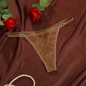 Tanga de Mujer Sexy sin Costuras con Pedrería, Ropa Interior Cómoda y a la Moda, Precio de Fábrica - Product Image 5