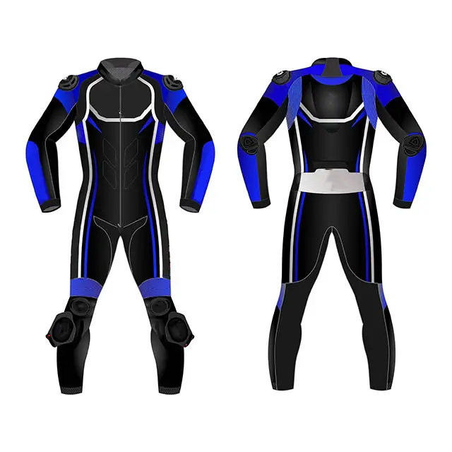 Traje de cuero para motocicleta Armadura de cuero hecha a medida Montar en moto Equipo de carreras Motocicleta y ropa de carreras