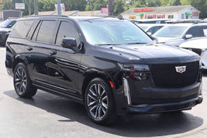 รถเอสยูวี Escalade ปี 2022 สีดำ มุมมองด้านหน้า พวงมาลัยซ้าย รถมือสอง 8 ที่นั่ง ไฟหน้า LED ยาง R20 เกียร์อัตโนมัติ พวงมาลัยซ้าย - Product Image 4