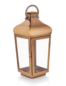 Linterna de vela de cristal hecha a mano moderna con marco de metal recubierto de polvo gris para decoración del hogar para ambiente navideño y estilo de vida - Product Image 1