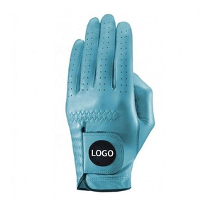 Respirant grande taille hommes meilleure vente Logo personnalisé anti-dérapant poignée imprimé gris foncé couleur cuir PU hommes en peau de mouton gants de golf - Product Image 3