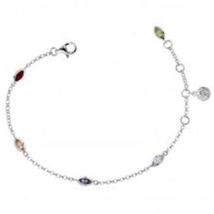 Multi-gemstone Silver <b>Bracelet</b> <b>Anklet</b> Delicate Gemstone <b>Bracelet</b> Chain Jewellery for Women Wear in Daily Life, Occasions <b>Anklet</b> - Product Image 2
