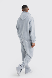 Nouveau modèle de survêtement à capuche solide et lourd en molleton de coton pour hommes - Product Image 5