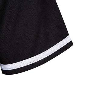 Jersey de béisbol de color negro con cuello en V, ropa deportiva de manga corta para adultos, 100% poliéster, precio barato, Jersey de béisbol para adultos de alta calidad - Product Image 4