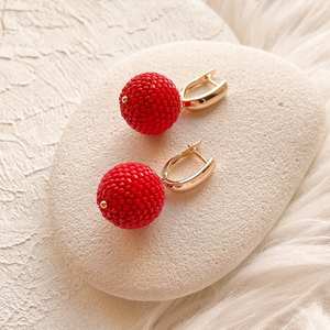 ลูกปัดแก้วที่ทันสมัยและต่างหูที่มีดีไซน์สีเทอร์ควอยซ์ขอบเครื่องประดับที่ไม่ซ้ำกันเป็นของขวัญงานฝีมือ MS (Ms-wc-001รุ่น) - Product Image 3