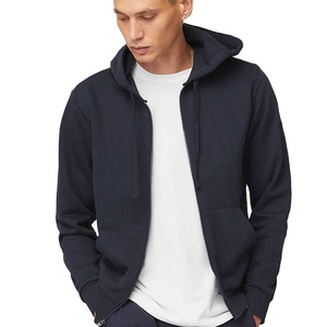 52% coton 48% polyester polaire sweats à capuche et sweat-shirt polaire à capuche à fermeture éclair complète - Product Image 1
