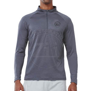 Camisetas de Compresión para Hombre, Nuevo Estilo, de la Mejor Calidad, con Cierre de 1/4, Spandex/Poliéster, Transpirables, Ligeras, Ajustadas, para Uso en Exteriores - Product Image 2