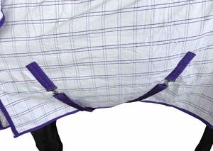 Couverture anti-mouches en maille équestre avec sangles de cou réglables, respirante, protection solaire - Product Image 2