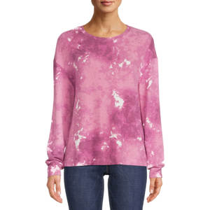 Vente chaude femmes sweats surdimensionnés hiver automne mode cravate teinture col rond ample hauts pour les femmes - Product Image 2