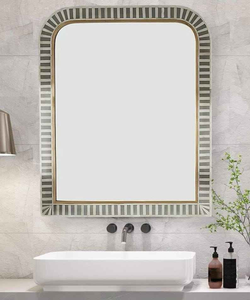 Miroir mural de luxe moderne de haute qualité avec incrustations d'os, décoration murale pour la maison, miroirs intérieurs - Product Image 5