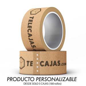 Rollo de Papel Kraft Ecológico de 50 Metros x 48 mm, Cinta Adhesiva Termofusible Activada por Agua, Sensible a la Presión, para Enmascarar Acrílico y Goma - Product Image 5