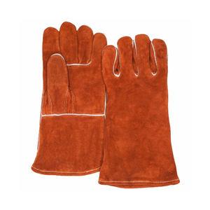 ถุงมือเชื่อมหนังทนน้ำมันสำหรับซ่อมรถยนต์แยกสำหรับก่อสร้างถุงมือหนังแท้เพื่อความปลอดภัยสำหรับผู้ชาย - Product Image 2