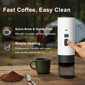 Cafetera Espresso Portátil Autocalentable para Automóvil, 3 en 1, Cafetera de Cápsulas Pequeña, Manos Libres, para Viajes y Camping - Product Image 3