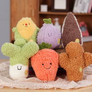 Peluche Creativo de <span class=keywords><strong>la</strong></span> <span class=keywords><strong>Familia</strong></span> Vegetal de 8 Pulgadas, Brócoli, Berenjena, Ajo, Rábano, Regalo Educativo, Almohada de Peluche, Decoración de Habitación - Product Image 4