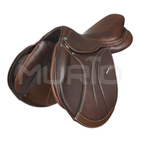 Nouvelle Arrivée Selle d'équitation anglaise en cuir véritable, couleur personnalisée, pour dressage et saut d'obstacles, avec arceau en bois, Pakistan Murid
